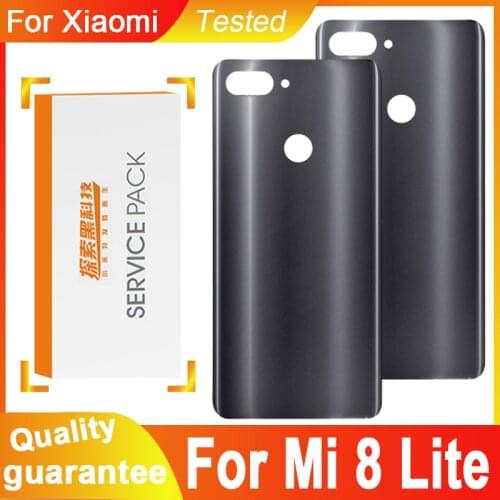 Back Housing Replacement for Xiaomi Mi 8 Lite Back Cover Battery Glass adhesive Sticker for Xiaom Mi8 Lite Rear cover