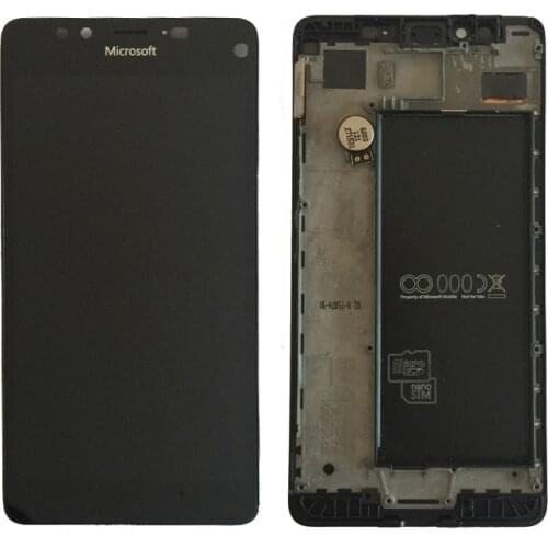 Original AMOLED For Microsoft Nokia Lumia 950 LCD Display with Touch Screen Digitizer Assembly With frame