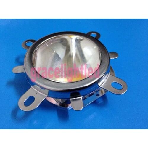 10pcs 90-120Degreen led Lens + Reflector Collimator + Fixed bracket 20W 30W 50W 70W 100W LED