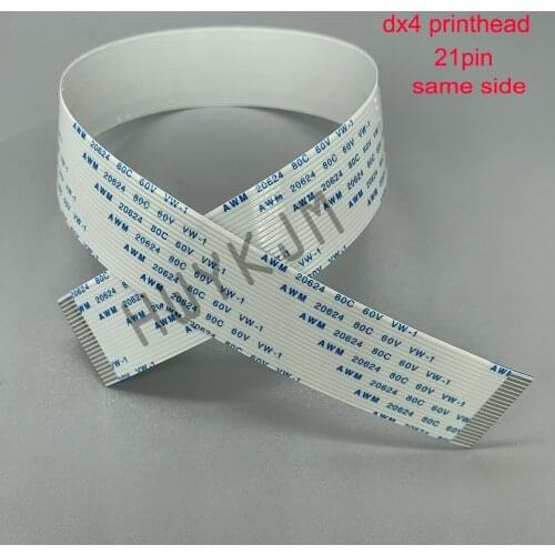 10Pcs For Epson DX4 Print Head Flex Data Cable 21p FFC Flat Cable Of Mimaki JV22 JV3 JV4 TS3 TX2 TS2 Roland Mutoh 8100 Printer