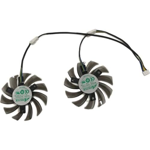 2pcs/Set HD 7770/7750 GPU Cooler 4pin 75MM GA81O2U GA81S2U For Powercolor HD7750 HD7770 1G 2G Graphics As Replacement