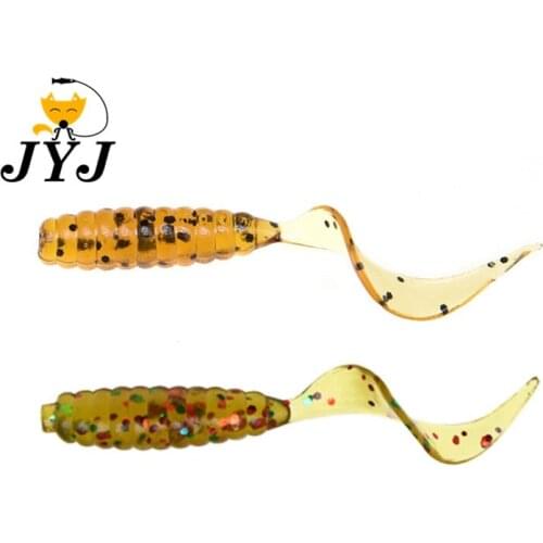 200 pcs soft worm grub maggot lure bait for fishing , 4cm grub lure bait with circle tail pesca artificial isca