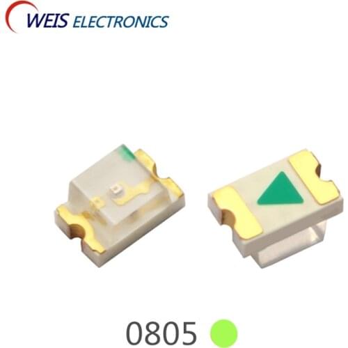 3000PCS 0805 YELLOW GREEN LED 2102 SMD LIGHT BEADS 568-572NM 43-62MCD 2.0-2.2V 20mA LAMP Wholesale