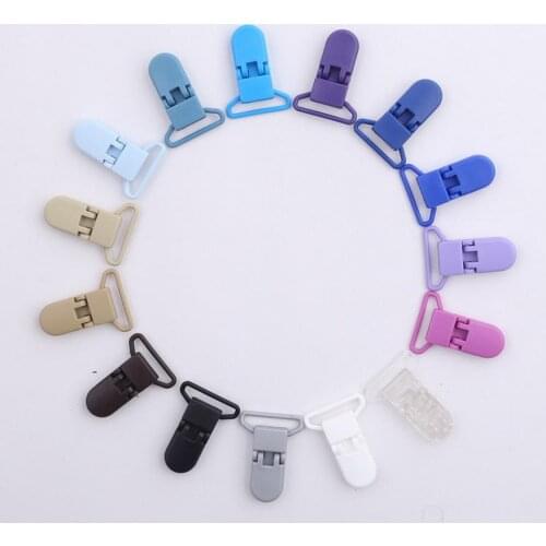 500Pcs Baby Plastic Holder Soother Pacifier Multicolor Mam Infant Clips Nipples Holder 20/25 mm