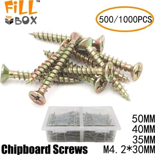 500/1000 pcs M4.2 30MM 35MM 40MM 50MM screws organiser fasteners