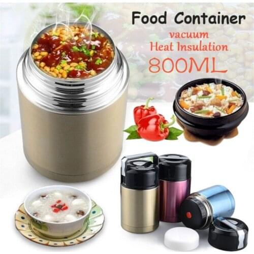 Large Capacity 800ML Thermos Lunch Box Portable Stainless Steel Food Soup Containers Vacuum Flasks Thermocup
