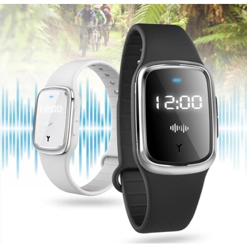 Electrico Mosquito Repellent Bracelet Ultrasonic Pest Repeller Wrist Band For Children Adults Pregnant Women Smart Watch Clock