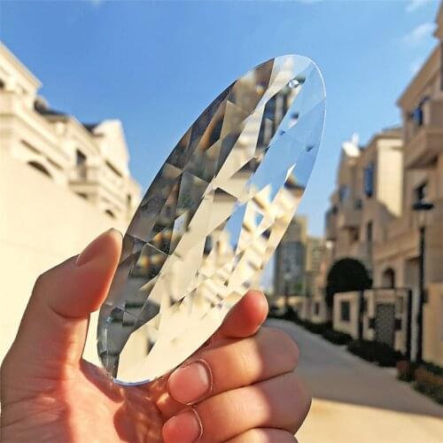 H&D 120MM Windows Hanging Crystal Prism Suncatcher Faceted Chandelier Crystals Pendant Rainbow Maker DIY Wedding Home Decor