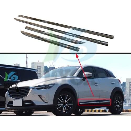 Chrome Molding Door Body Strips For Mazda CX-3 cx3 CX 3 2016 2017 2018 Accessories Trim Covers Car styling