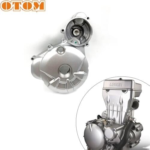 OTOM Motorcycle Left Front Stator Magneto Engine Crankcase Cover For LONCIN CR6 LX300-6A VOGE300R 300GY YF300 Starter Motor Part