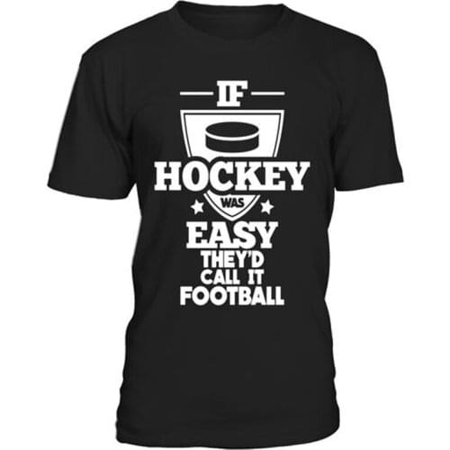 Cool Hockey New High quality Mens T Shirts With Printing ice hockey players Logo Casual Clothing