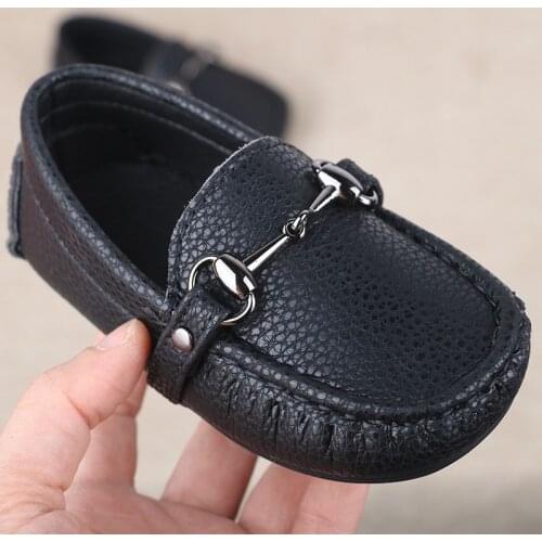 Spring boys girls leather shorts sneaker toddler kids children wedding show school dress fats shoes classic loafer moccasins