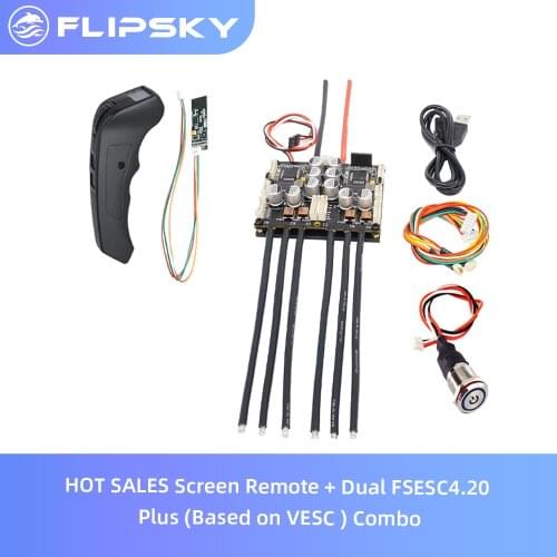 HOT SALES Screen Remote vs Dual FSESC4.20 Plus (Based on VESC ) Combo Remote Electric Skateboard Accessories Flipsky