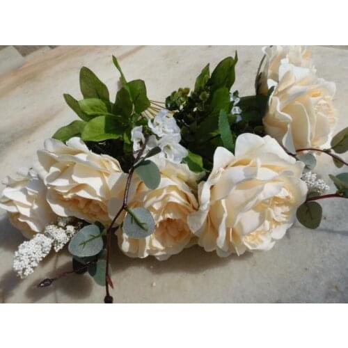 Wholesale Easter Display Artificial Silk Rose Flower Home Decorative Wreaths Wedding Party Gifts Rose Floral Decor FLOWER-237166