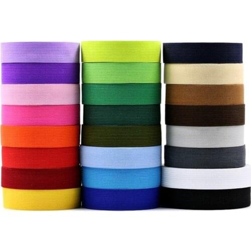 2CM Width 1 Meter Colorful Highest Nylon Elastic Bands Garment Trousers Bags Home Textile Sewing Accessories DIY