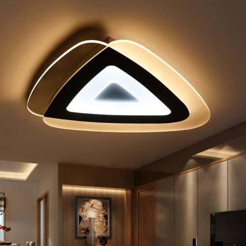 Ultra-thin LED triangular acrylic ceiling light modern simple home & commercial lighting ceiling lamp 110-240V