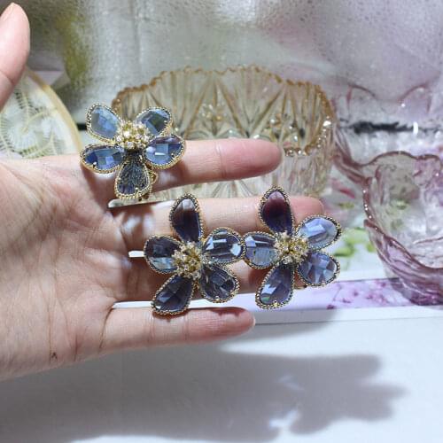 14K Gold Plated Filled Cubic Zircon CZ Stud Earrings for Women Delicate Crystal Flower Earrings