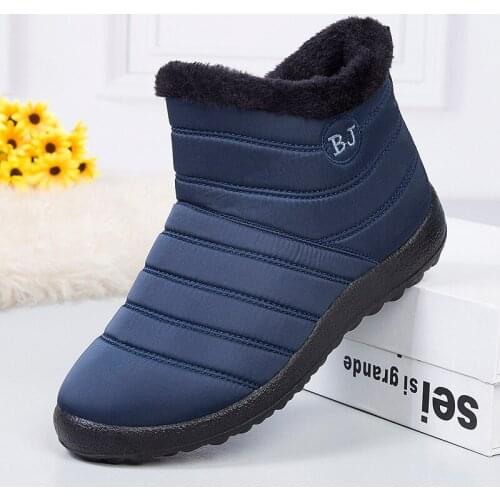 2021 NEW Women High Top Snow Boots Waterproof For Winter Shoes Cotton Warm and Soft Ankle Botas Mujer US Size 5.5-9.5