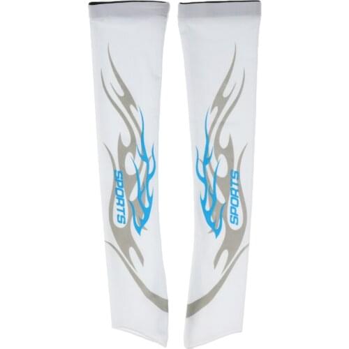 2pcs Sunscreen Anti UV Long Arm Fingerless Gloves Driving Cycling Sleeves