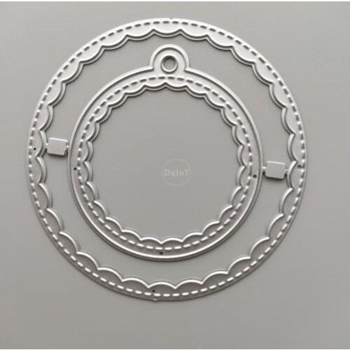 2021 Circle Lace Metal Cutting Dies DIY Scrapbooking Paper Photo Album Crafts Mould Cards Embossing Mold Stencils for Decor