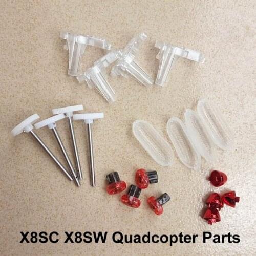 4PCS Blade Lockstitch 2A and 2B + Blade Cover Main Stand Lamp Cover Gear Set for Syma X8SC X8SW RC Quadcopter Drone Spare Parts