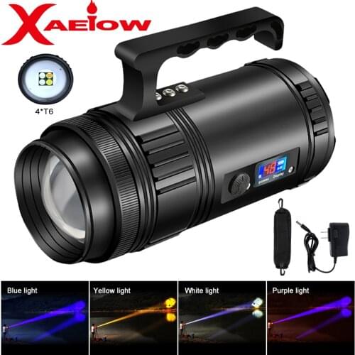 Searchlight Fishing Lamp Searchlight Spotlight For Hunting Super Bright 50W PortablesearchlightOutdoor Emergency Zoom Flashlight