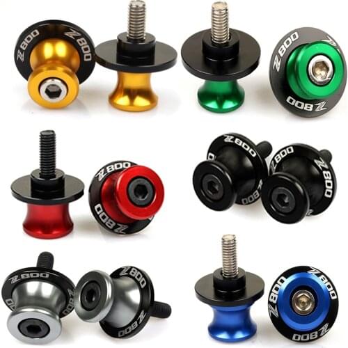 Motorcycle CNC Aluminum Accessories Swingarm Spools slider 8mm stand screws For KAWASAKI Z 800 z800 2012-2016 with Z800 LOGO