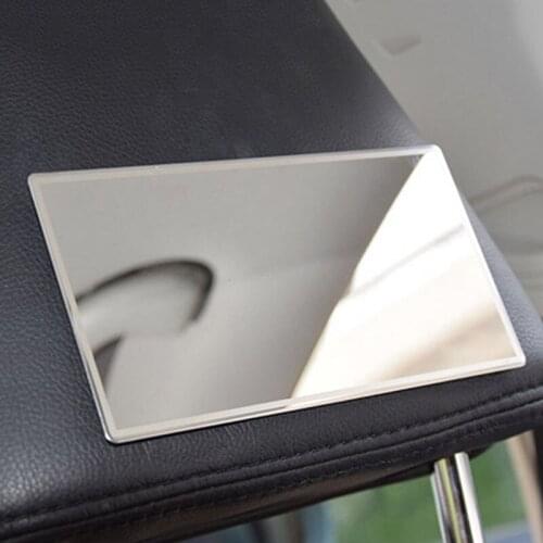 1PCS Car Sun Visor Mirror Car Interior Makeup Mirror Auto Visor HD Cosmetic Mirrors Sun-Shading Stainless Steel Auto Decoration