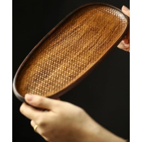 LUWU bamboo tea trays tea table handmade serving platters kung fu tea accessories