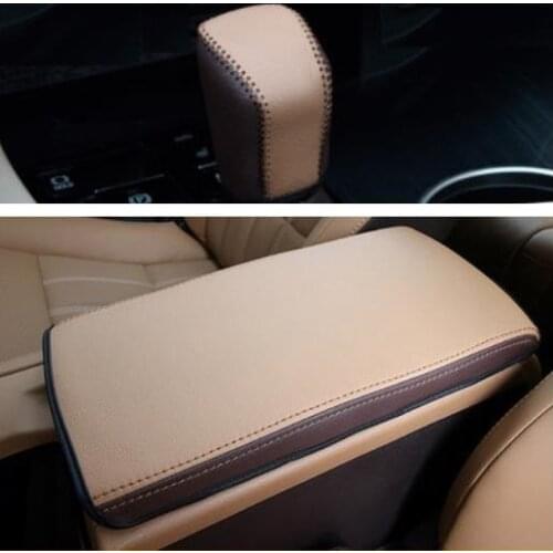 Center Armrest Leather Cover /Automatic Gear Shift handle Leather Cover For lexus es200 es250 es300h 2012 2014 2015 2016 -2017