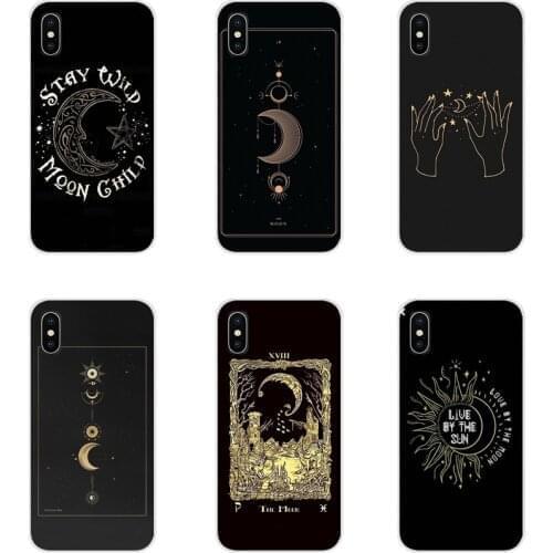 For Samsung A10 A30 A40 A50 A60 A70 M30 Galaxy Note 2 3 4 5 8 9 10 PLUS Accessories Phone Shell Covers Augur Moon Tarot Divine
