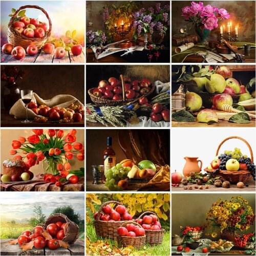 DIY 5D Diamond Painting Full Round Square Resin Mosaic Diamond Embroidery Cross Stitch Kits Wall Art Natural Artistic Life