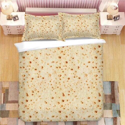Pancakes Pizza Chips 3D Bedding Set Duvet Covers Pillowcases NEW Comforter Bedding Sets Bed Linen