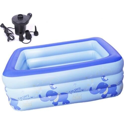 Inflatable Bathtub Thickening Insulation Baby Swimming Pool Adult Bath Barrel Bathing Basin Folding Portable Plastic Barrel