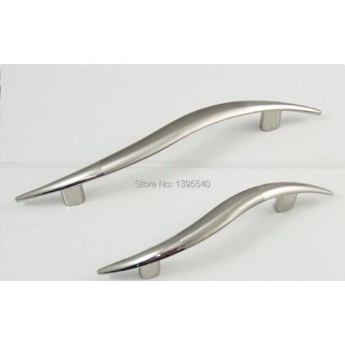 New 96mm Cabinet Drawer Handles Shoes Cabinet Knobs Brush Solid Kitchen Cabinet Handle Closet Knob Creative S-style Cabinet Pull