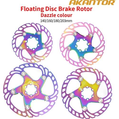 Bicycle Floating Rotor MTB Mountain Bike Brake Rotor Down Hill Strong Heat Dissipation Brake Disc 140mm 160mm 180mm 203mm