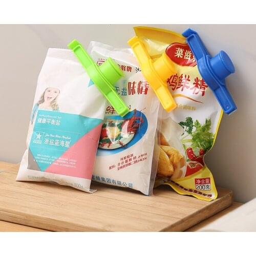 Portable Food Storage Bag Clip Kitchen Storage Food Snack Seal Sealing Bag Clips Sealer Clamp Plastic Tool Kitchen Accessories