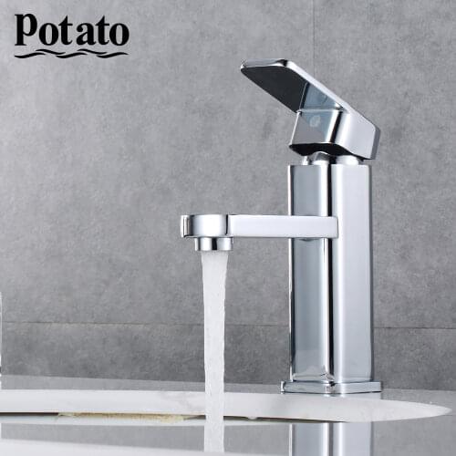Potato Bathroom Basin Faucet Modern Style Economic Type Single Handle Cold And Hot Water Mixer Vanity Faucet p1006