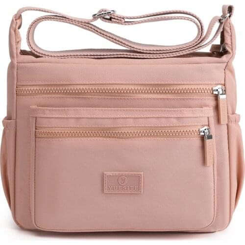 Large Capacity Women Outdoor Shopping Bags Elegant Fashion Waterproof Nylon Handbags Multifunctional Crossbody Shoulder Bag