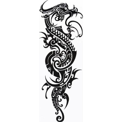 Large Dragon Temporary Tattoo Stickers Men Arm Leg Fake Tattoo Dragon Sexy Products Waterproof Tatuagem Temporaria