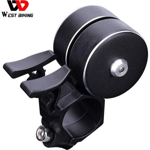 WEST BIKING Bicycle Bell Sound Resounding Outdoor Protective Bell Rings Bike Accessory Powerful Alarm MTB Bicycle Handlebar Bell