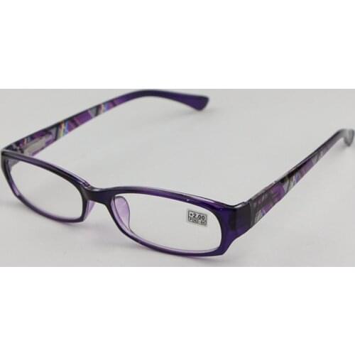 Womans Reading Glasses Lightweight Comfortable Reading Mirror Square Plastic Small Box +1.0to4.0 R209
