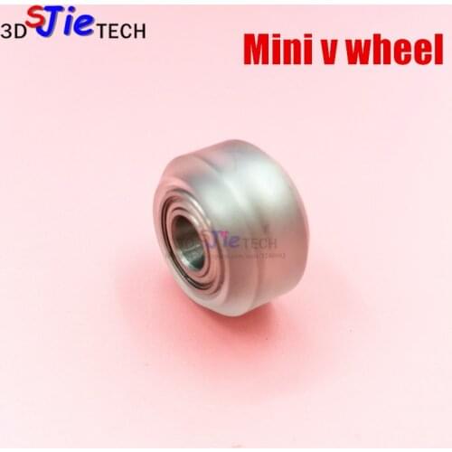 1 pcs CNC clear Polycarbonate Xtreme Mini v wheel Assy for V-slot linear rail/C-Beam Rail/3D printer parts