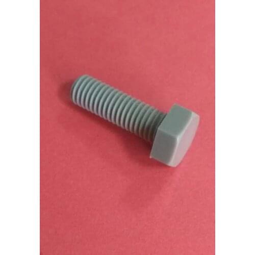 10PCS M12 M16 PEEK Polyetheretherketone Plastic HEXAGON SET SCREWS Hexagonal Screws Outside Hex Bolt