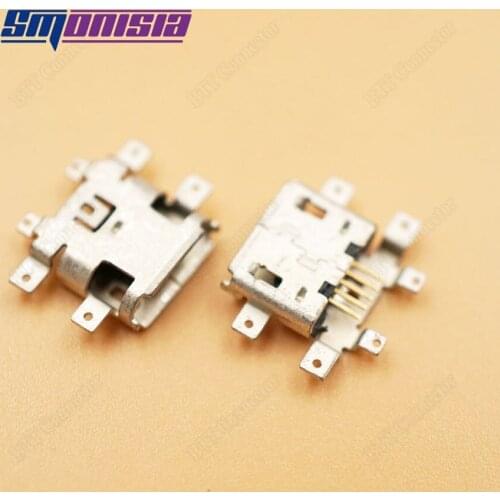 Smonisia 100pcs Micro usb Jack Micro usb Charging Port for M6 gn8003 M5 m6 plus GN8002/s Replacement Connector