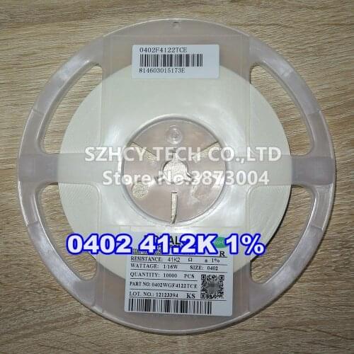 10000Pcs 0402 41.2K 41K2 1% 0402WGF4122TCE New and origianl