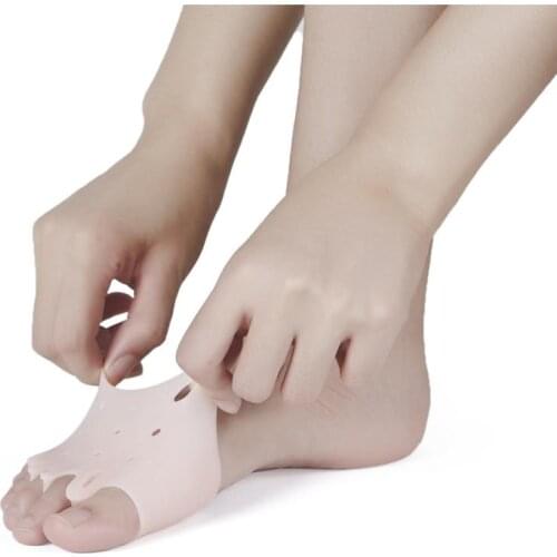 2pcs Silicone Foot Toe Separator Bunion Thumb Valgus Protector Preventing Blisters Nail Tools Foot Care Toe Separators Foot Care