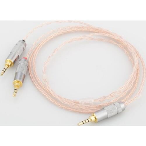 Audiocrast 8Cores 6N OCC Copper 2.5MM TRRS Balanced Plug Headphone Upgraded cable for SUNDARA he400i he400s HE560