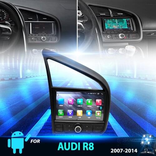 2din Car Radio Multimedia Player For Audi R8 2007- 2014 RHD LHD DVD Android Auto Audio Tape Recorder