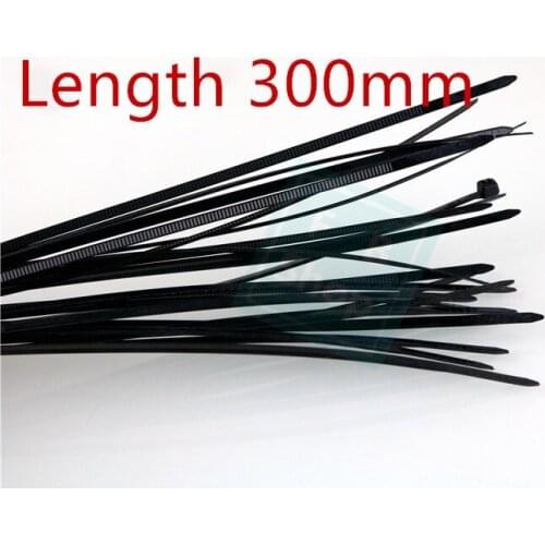 Free shipping GB environmental protection nylon tie band line buckle with high temperature band 4*300mm (250 / bag)